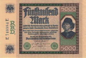 5000 Mark 1922 ro.76 E
